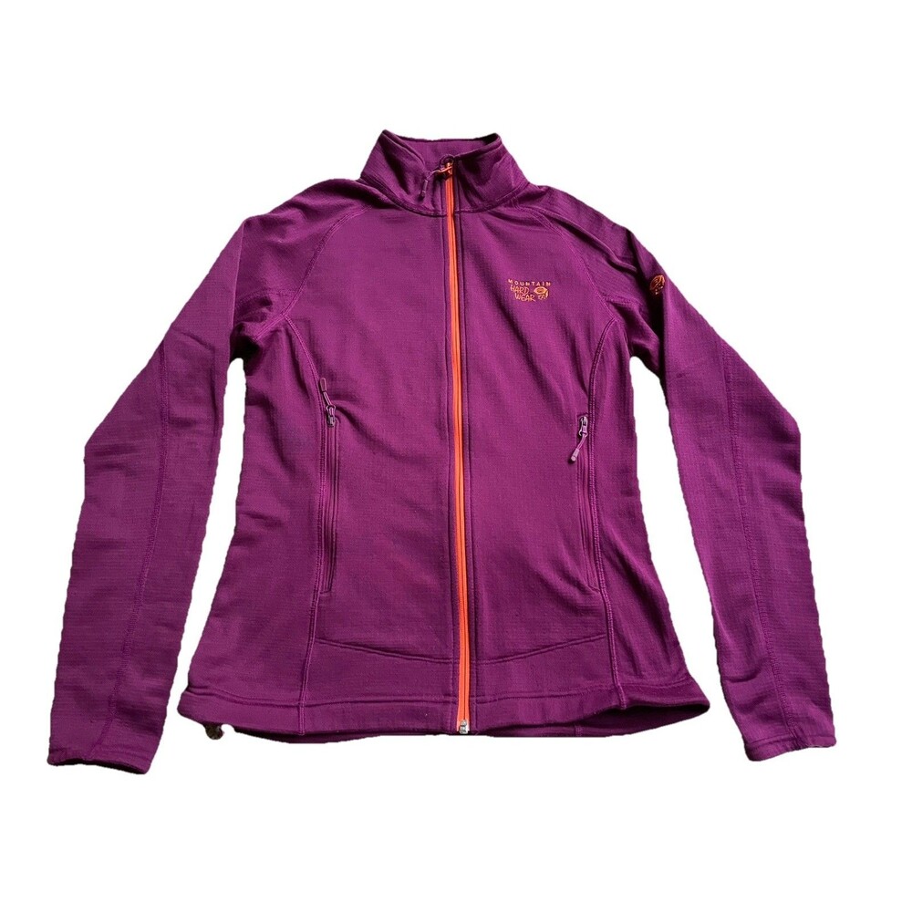 Mountain Hardwear Purple Polartec Zip-up Fleece Jacket Hoodie M Medium Women's